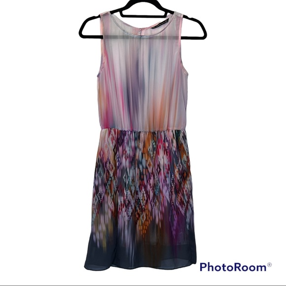 Zara Dresses & Skirts - Zara Trafaluc Collection watercolor dress